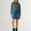 Minigonna in denim dalla vestibilità regolare