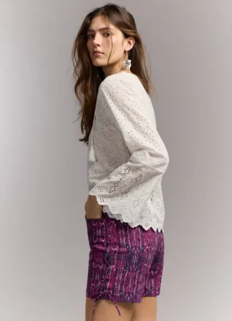 Pantaloncini con stampa astratta