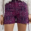 Pantaloncini con stampa astratta