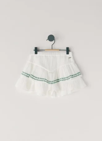 Pantaloncini fluidi con dettagli ricamati