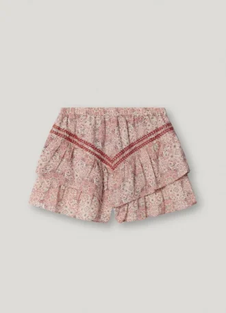 Pantaloncini fluidi con stampa floreale