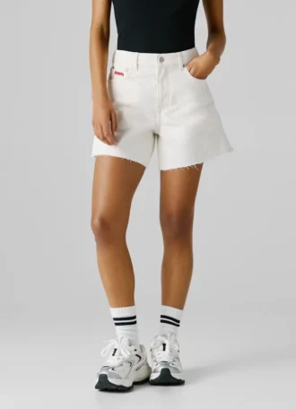 Pantaloncini in denim a trapezio