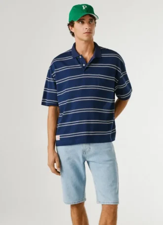 Pantaloncini in denim a vestibilità dritta