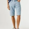 Pantaloncini in denim a vestibilità dritta