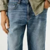 Pantaloncini in denim a vestibilità dritta