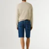 Pantaloncini in denim a vestibilità dritta