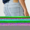 Pantaloncini in denim a vestibilità dritta