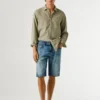 Pantaloncini in denim a vestibilità dritta
