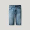 Pantaloncini in denim a vestibilità dritta