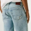 Pantaloncini in denim dalla vestibilità ampia Pantaloncini in denim dalla vestibilità ampia