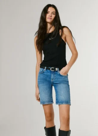 Pantaloncini in denim slim fit