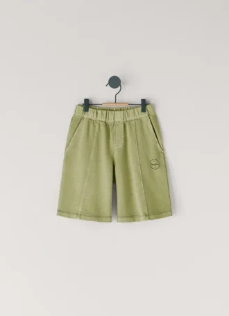 Pantaloncini in felpa con logo stampato