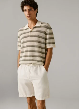 Pantaloncini in lino dalla vestibilità comoda