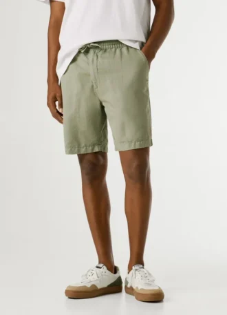 Pantaloncini in lino dalla vestibilità comoda