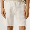 Pantaloncini in lino dalla vestibilità comoda