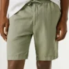 Pantaloncini in lino dalla vestibilità comoda