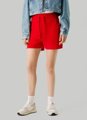 Pantaloncini in pile con vita regolabile
