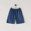 Pantaloncini in popeline con vita regolabile Pantaloncini in popeline con vita regolabile