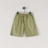 Pantaloncini in popeline con vita regolabile Pantaloncini in popeline con vita regolabile