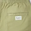 Pantaloncini in popeline con vita regolabile Pantaloncini in popeline con vita regolabile