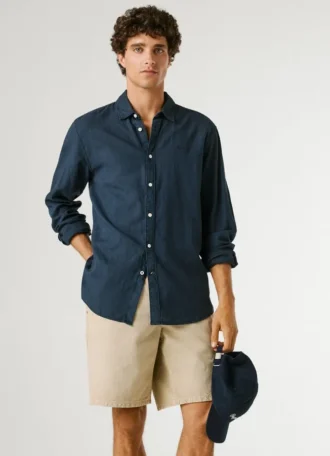 Pantaloncini in twill dalla vestibilità ampia