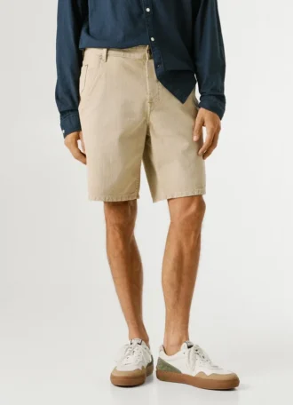 Pantaloncini in twill dalla vestibilità ampia