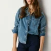Pantaloncini in twill elasticizzato
