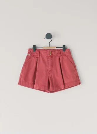 Pantaloncini in twill tinti in capo