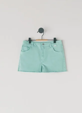 Pantaloncini in twill tinti in capo