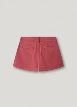 Pantaloncini in twill tinti in capo