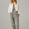 Pantaloni a gamba larga con stampa floreale