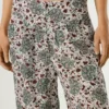 Pantaloni a gamba larga con stampa floreale