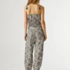 Pantaloni a gamba larga con stampa floreale