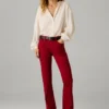 Pantaloni a zampa con 5 tasche