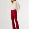 Pantaloni a zampa con 5 tasche