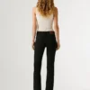 Pantaloni a zampa con 5 tasche