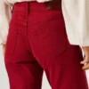 Pantaloni a zampa con 5 tasche