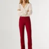 Pantaloni a zampa con 5 tasche