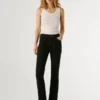 Pantaloni a zampa con 5 tasche