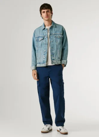 Pantaloni cargo in twill dalla vestibilità regolare