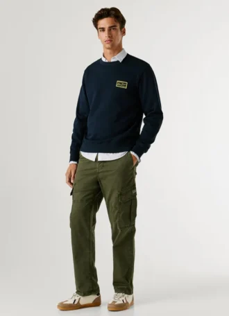 Pantaloni cargo in twill dalla vestibilità regolare