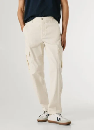 Pantaloni cargo in twill dalla vestibilità regolare