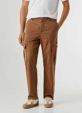 Pantaloni cargo in twill dalla vestibilità regolare