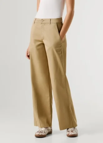 Pantaloni dritti a vita media