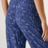 Pantaloni dritti con stampa Paisley