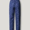 Pantaloni dritti con stampa Paisley