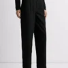 Pantaloni dritti in jacquard