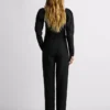 Pantaloni dritti in jacquard