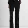Pantaloni dritti in velluto
