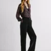 Pantaloni dritti in velluto